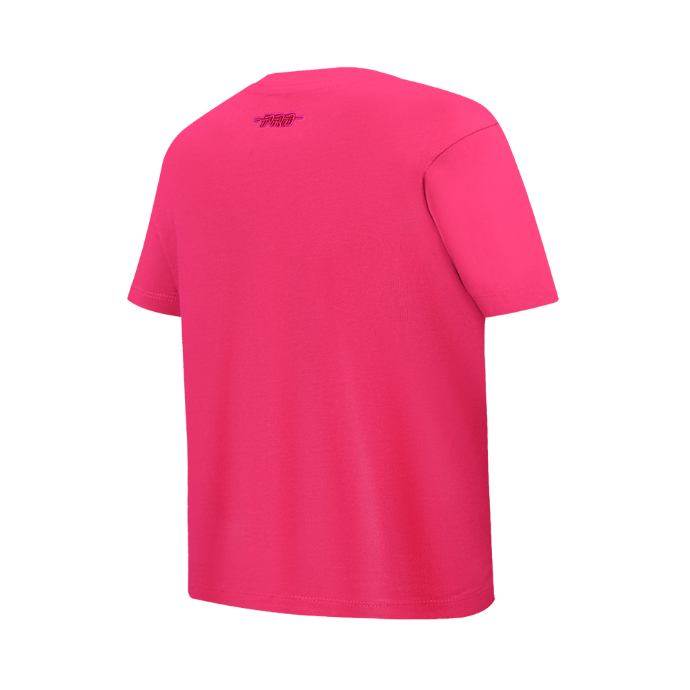 NBA MILWAUKEE BUCKS TRIPLE PINK BIG GIRL'S SS SLIM FIT TEE (BEETROOT PURPLE)