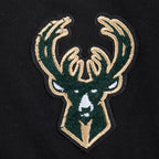 NBA MILWAUKEE BUCKS CLASSIC CHANDAIL À CAPUCHON EN MOLLETON À GLISSIÈRE POUR FILLE JUNIOR (NOIR)
