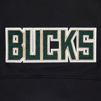 NBA MILWAUKEE BUCKS CLASSIC CHANDAIL À CAPUCHON EN MOLLETON À GLISSIÈRE POUR FILLE JUNIOR (NOIR)