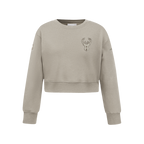 NBA MILWAUKEE BUCKS NEUTRAL CHANDAIL À COL ROND EN MOLLETON POUR FILLE JUNIOR (TAUPE)