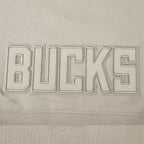 NBA MILWAUKEE BUCKS NEUTRAL CHANDAIL À CAPUCHON EN MOLLETON POUR FILLE JUNIOR (TAUPE)