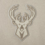 NBA MILWAUKEE BUCKS NEUTRAL CHANDAIL À CAPUCHON EN MOLLETON POUR FILLE JUNIOR (TAUPE)