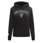 NBA MILWAUKEE BUCKS CLASSIC CHANDAIL À CAPUCHON POUR FEMME (NOIR)