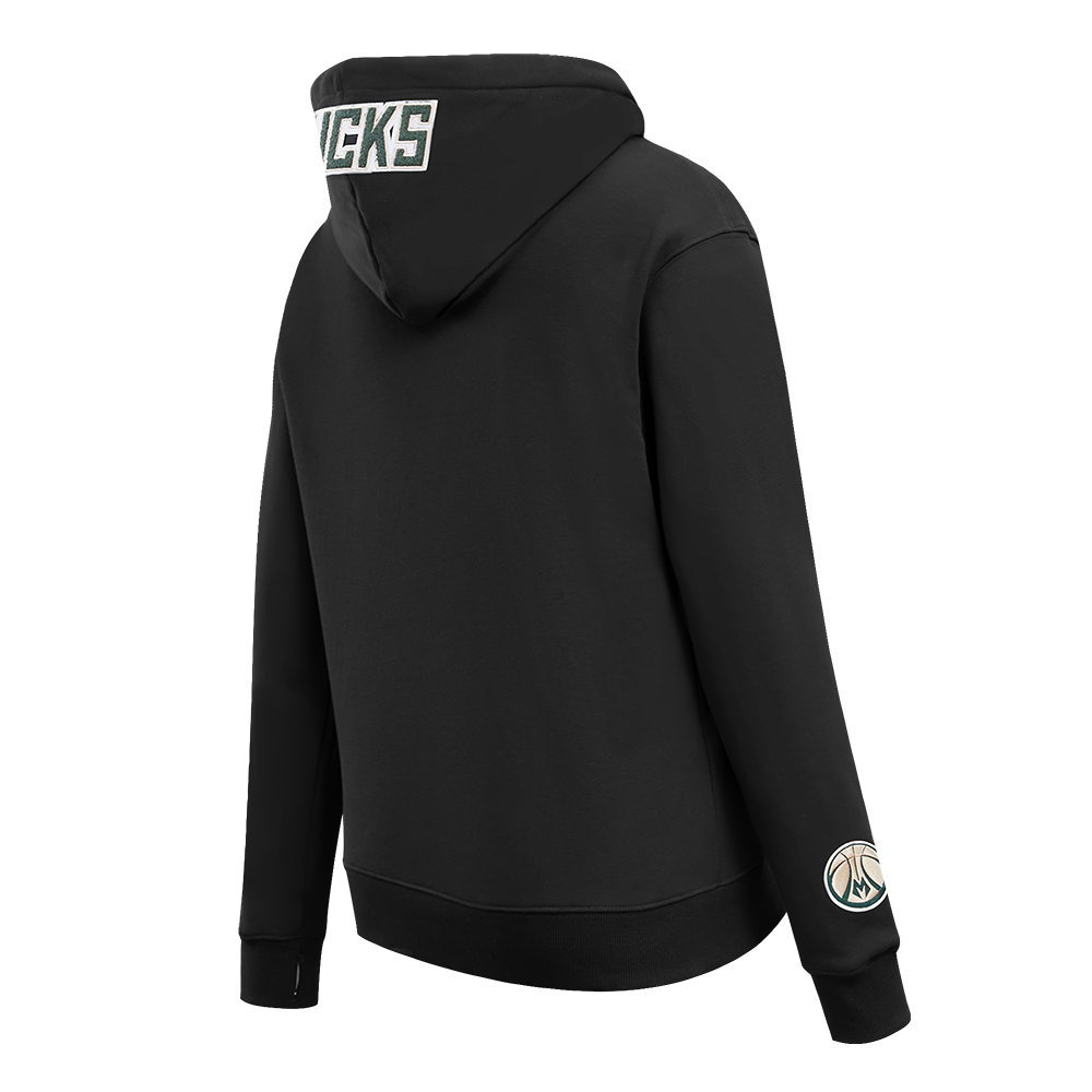NBA MILWAUKEE BUCKS CLASSIC CHANDAIL À CAPUCHON POUR FEMME (NOIR)