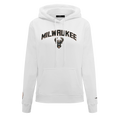 NBA MILWAUKEE BUCKS CLASSIC CHANDAIL À CAPUCHON POUR FEMME (BLANC)