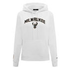NBA MILWAUKEE BUCKS CLASSIC CHANDAIL À CAPUCHON POUR FEMME (BLANC)
