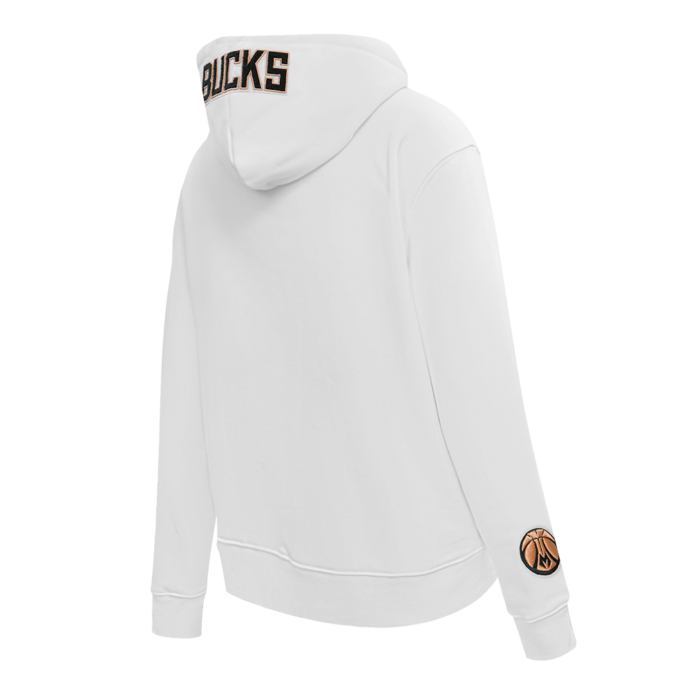 NBA MILWAUKEE BUCKS CLASSIC CHANDAIL À CAPUCHON POUR FEMME (BLANC)