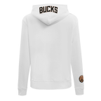 NBA MILWAUKEE BUCKS CLASSIC CHANDAIL À CAPUCHON POUR FEMME (BLANC)