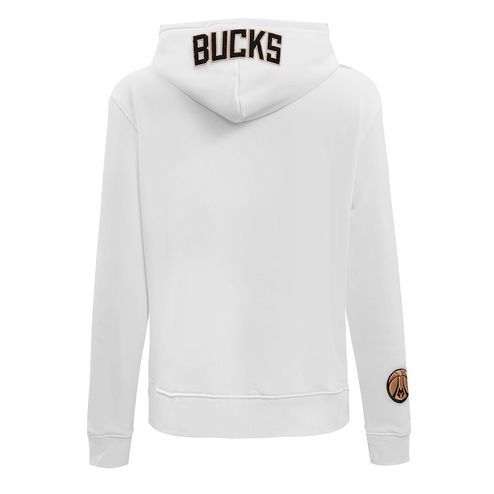 NBA MILWAUKEE BUCKS CLASSIC CHANDAIL À CAPUCHON POUR FEMME (BLANC)