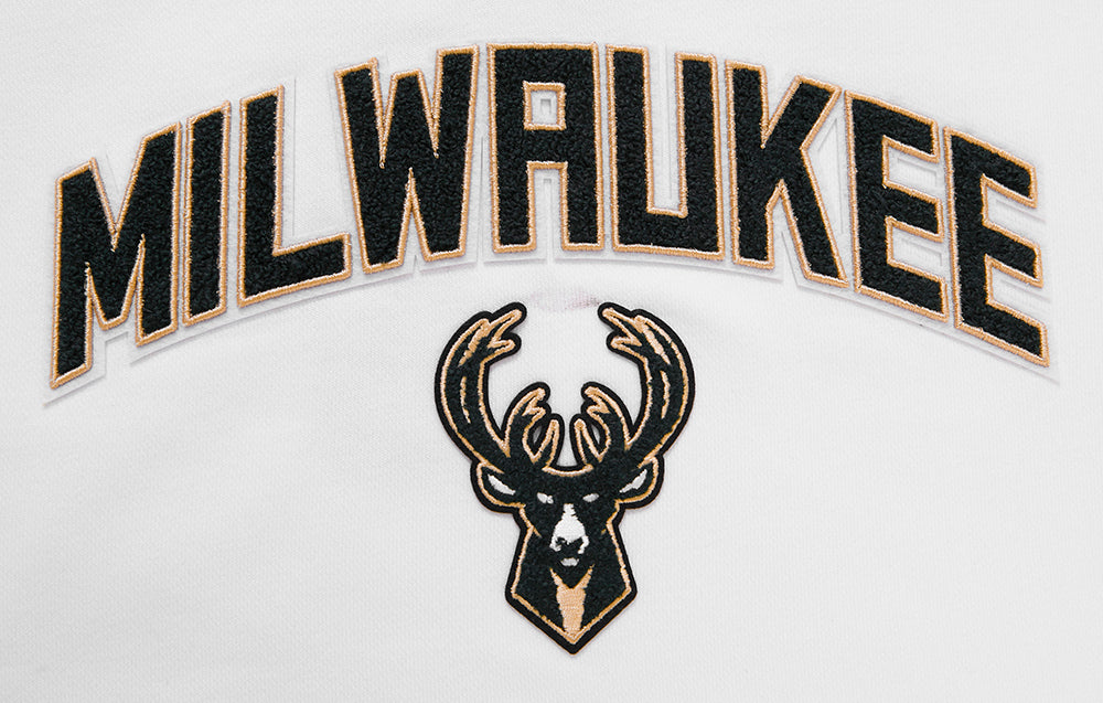 NBA MILWAUKEE BUCKS CLASSIC CHANDAIL À CAPUCHON POUR FEMME (BLANC)