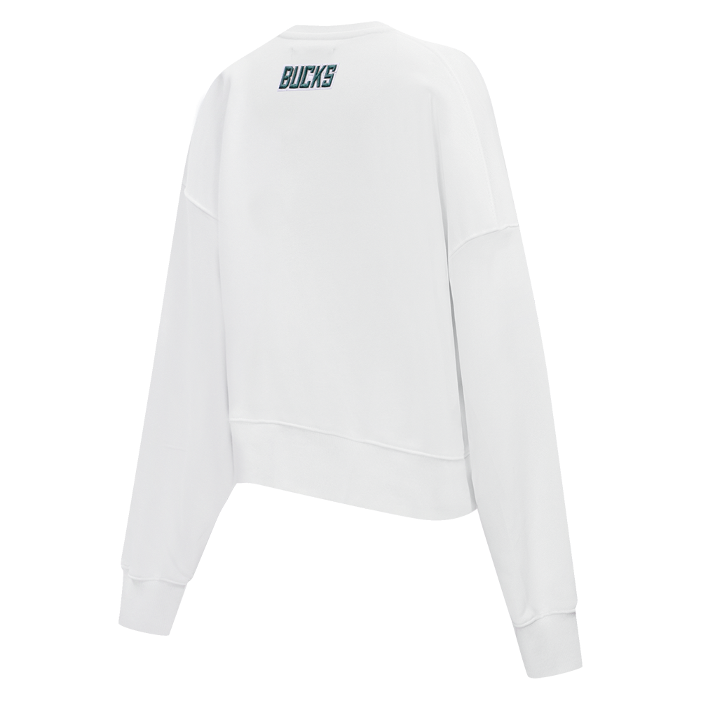 NBA MILWAUKEE BUCKS CLASSIC CHANDAIL À COL ROND POUR FEMME (BLANC)