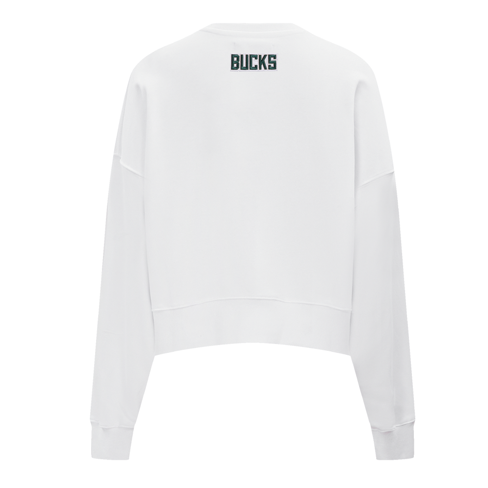 NBA MILWAUKEE BUCKS CLASSIC CHANDAIL À COL ROND POUR FEMME (BLANC)