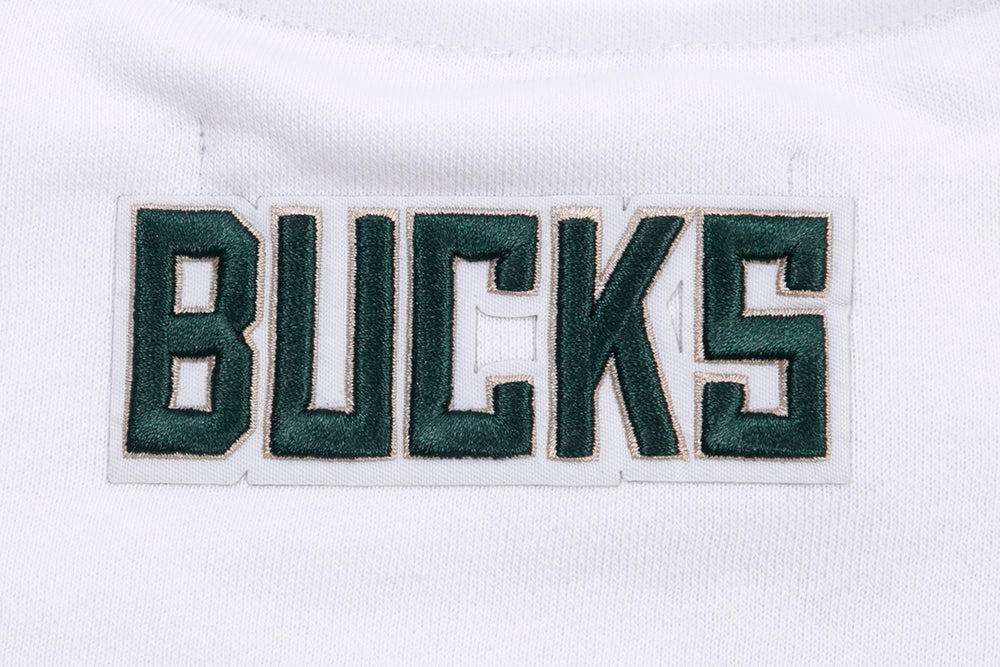 NBA MILWAUKEE BUCKS CLASSIC CHANDAIL À COL ROND POUR FEMME (BLANC)