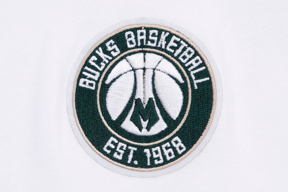 NBA MILWAUKEE BUCKS CLASSIC CHANDAIL À COL ROND POUR FEMME (BLANC)