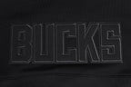 NBA MILWAUKEE BUCKS NEUTRAL WOMEN'S CROPPED PULLOVER HOODIE (BLACK)