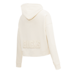 NBA MILWAUKEE BUCKS NEUTRAL CHANDAIL À CAPUCHON COURT POUR FEMME (COQUILLE D'ŒUF)