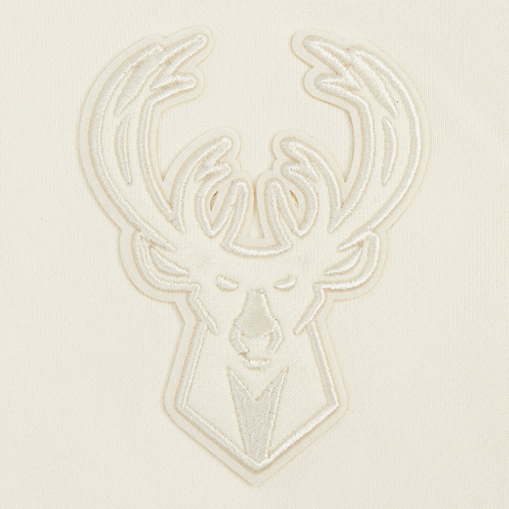 NBA MILWAUKEE BUCKS NEUTRAL CHANDAIL À CAPUCHON COURT POUR FEMME (COQUILLE D'ŒUF)