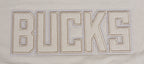 NBA MILWAUKEE BUCKS NEUTRAL WOMEN'S CROPPED PULLOVER HOODIE (TAUPE)