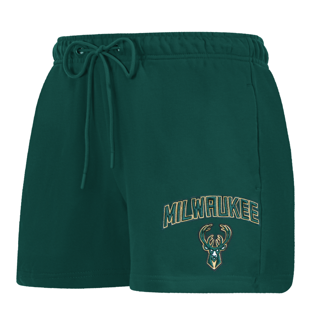 NBA MILWAUKEE BUCKS CLASSIC SHORT POUR FEMME (VERT FORÊT)