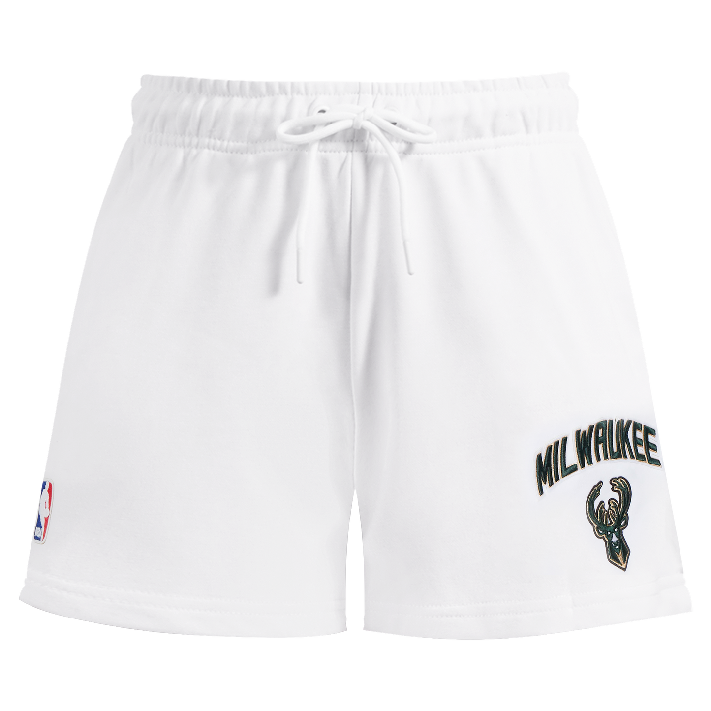 NBA MILWAUKEE BUCKS CLASSIC WOMEN'S SHORT (WHITE)