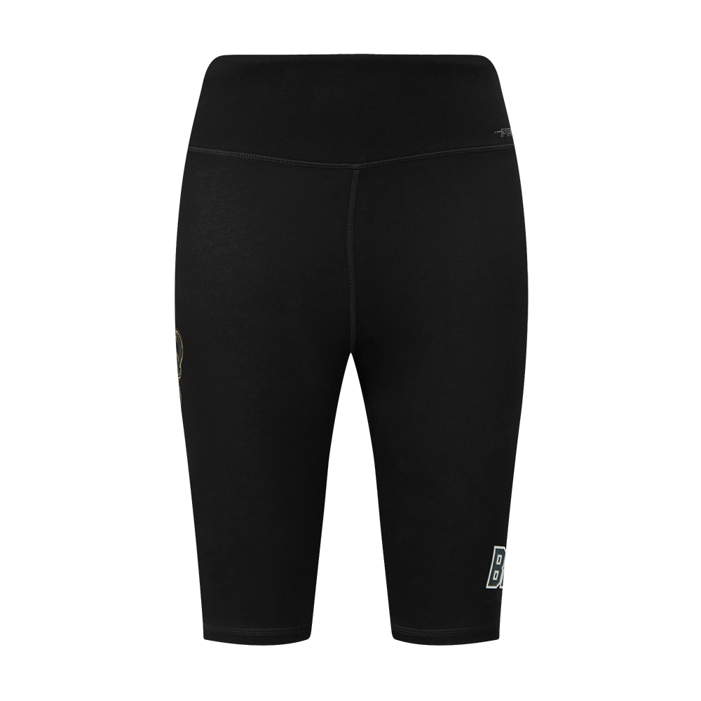 NBA MILWAUKEE BUCKS CLASSIC WOMEN'S COTTON BIKE SHORT (BLACK)