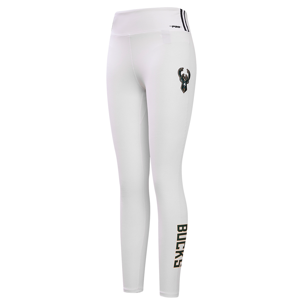 NBA MILWAUKEE BUCKS CLASSIC LEGGING EN JERSEY POUR FEMME (BLANC)