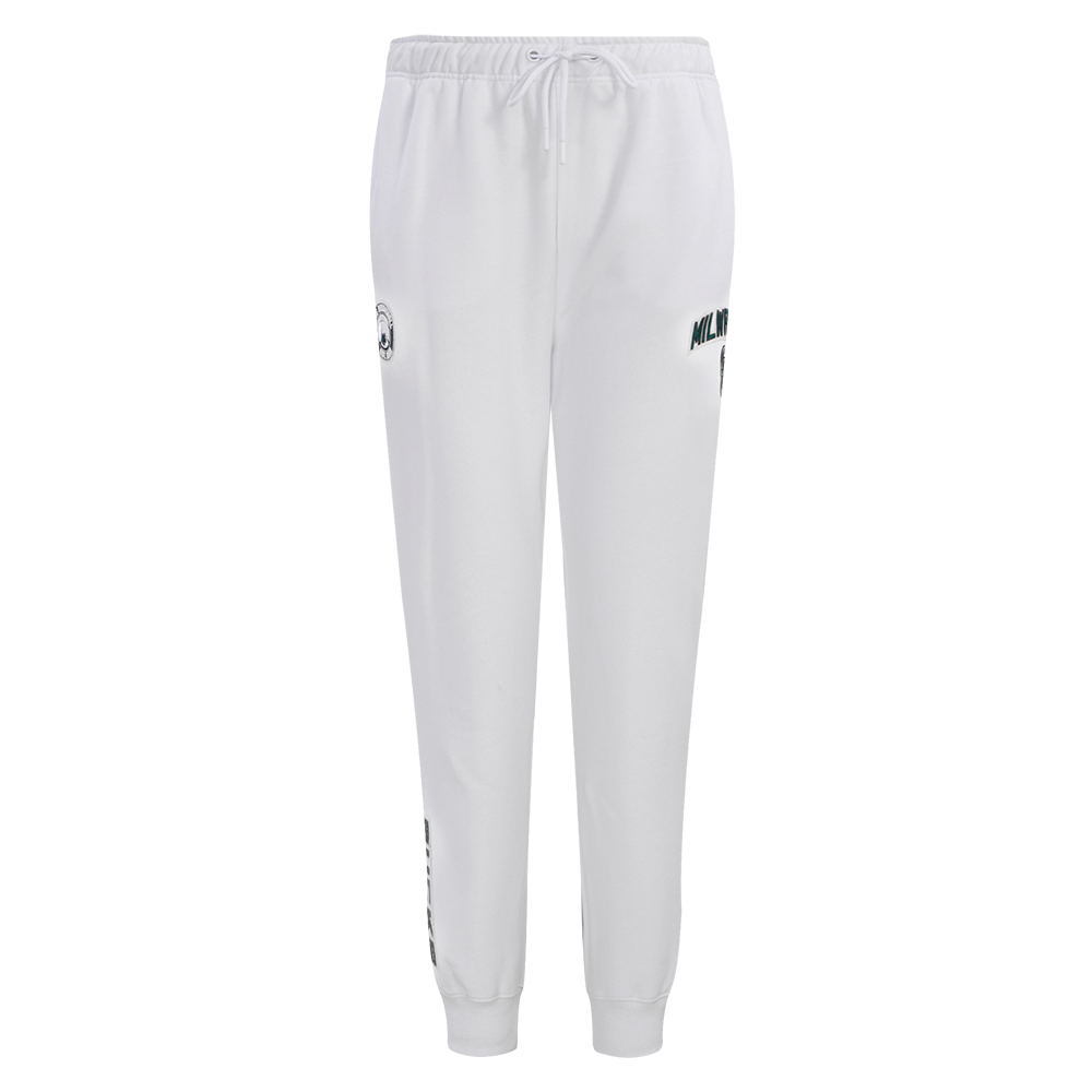 NBA MILWAUKEE BUCKS CLASSIC WOMEN'S SWEATPANT (WHITE)