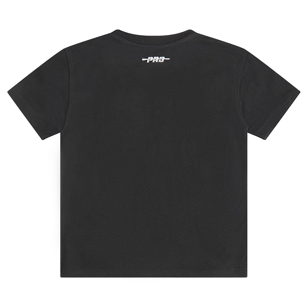 NBA MILWAUKEE BUCKS RETRO CLASSIC T-SHIRT À BANDES À MANCHES COURTES POUR GARÇON BAMBIN (NOIR)