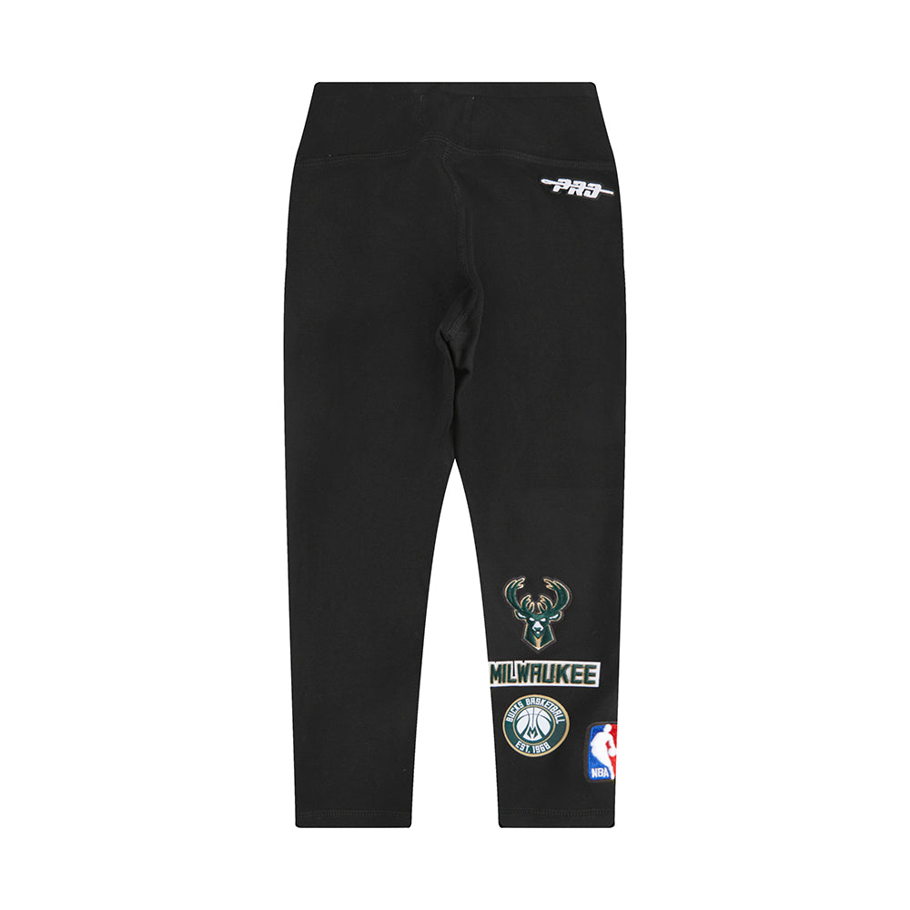 NBA MILWAUKEE BUCKS RETRO CLASSIC TODDLER GIRLS LEGGING (BLACK)