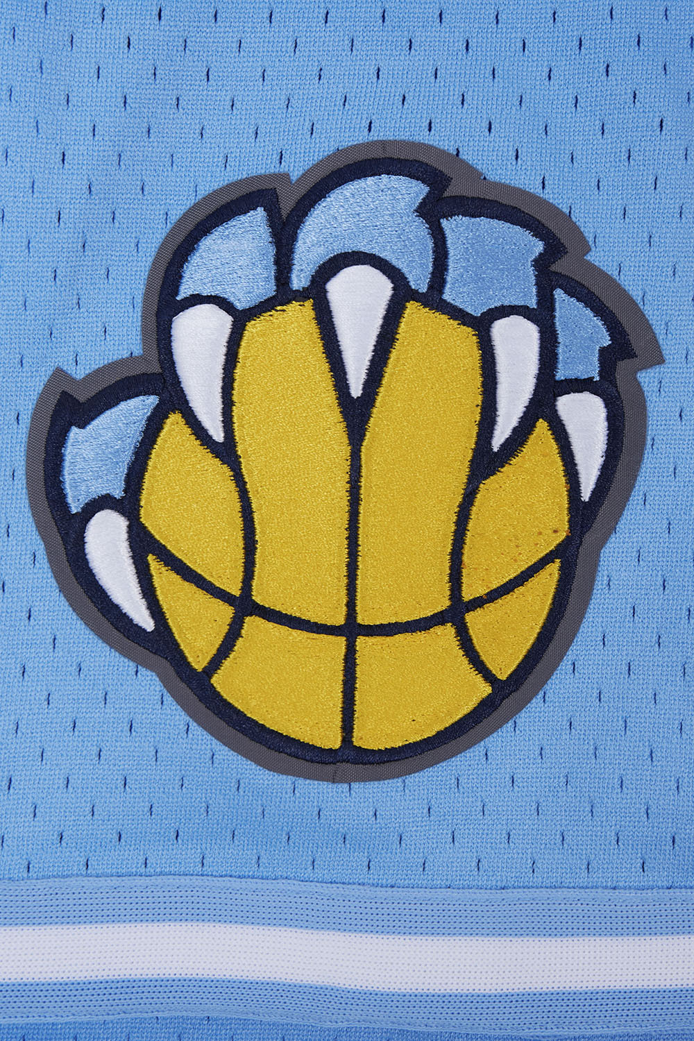 NBA MEMPHIS GRIZZLIES SCRIPT TAIL CHEMISE BOUTONNÉE EN FILET POUR HOMME (BLEU UNIVERSITÉ)