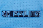 NBA MEMPHIS GRIZZLIES SCRIPT TAIL CHEMISE BOUTONNÉE EN FILET POUR HOMME (BLEU UNIVERSITÉ)