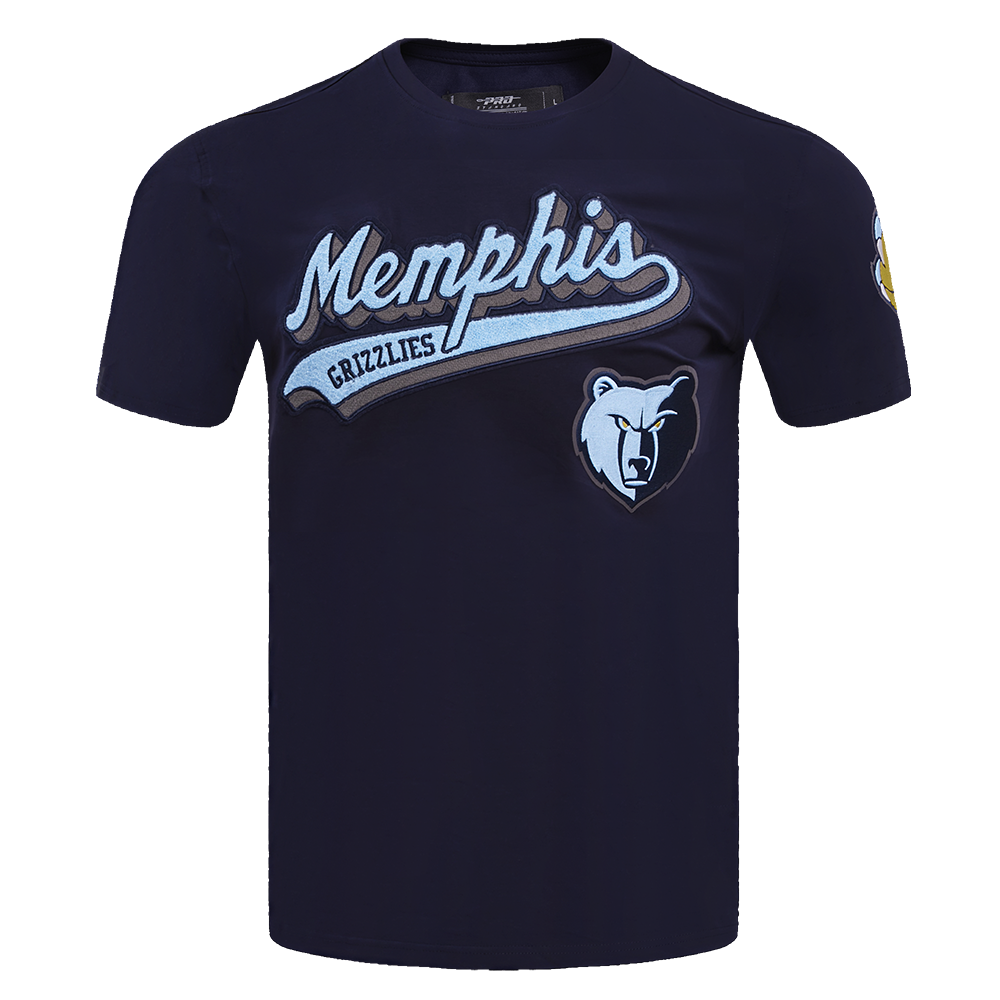 NBA MEMPHIS GRIZZLIES SCRIPT TAIL T-SHIRT POUR HOMME (MARINE MINUIT)