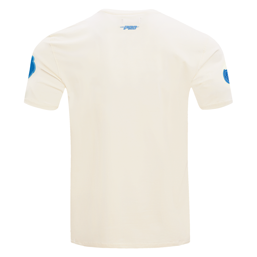NBA MEMPHIS GRIZZLIES TRIPLE TONAL SINGLE JERSEY MEN'S TEE (EGGSHELL)