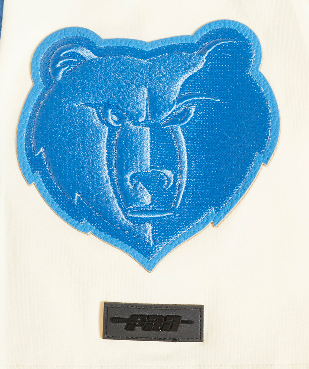 NBA MEMPHIS GRIZZLIES TRIPLE TONAL SINGLE JERSEY MEN'S TEE (EGGSHELL)