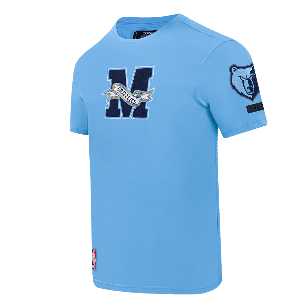 NBA MEMPHIS GRIZZLIES TEAM PENNANTS T-SHIRT POUR HOMME (BLEU UNIVERSITÉ)