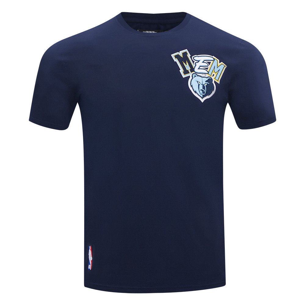 NBA MEMPHIS GRIZZLIES CITY RANSOM T-SHIRT EN JERSEY SIMPLE POUR HOMME (MARINE MINUIT)