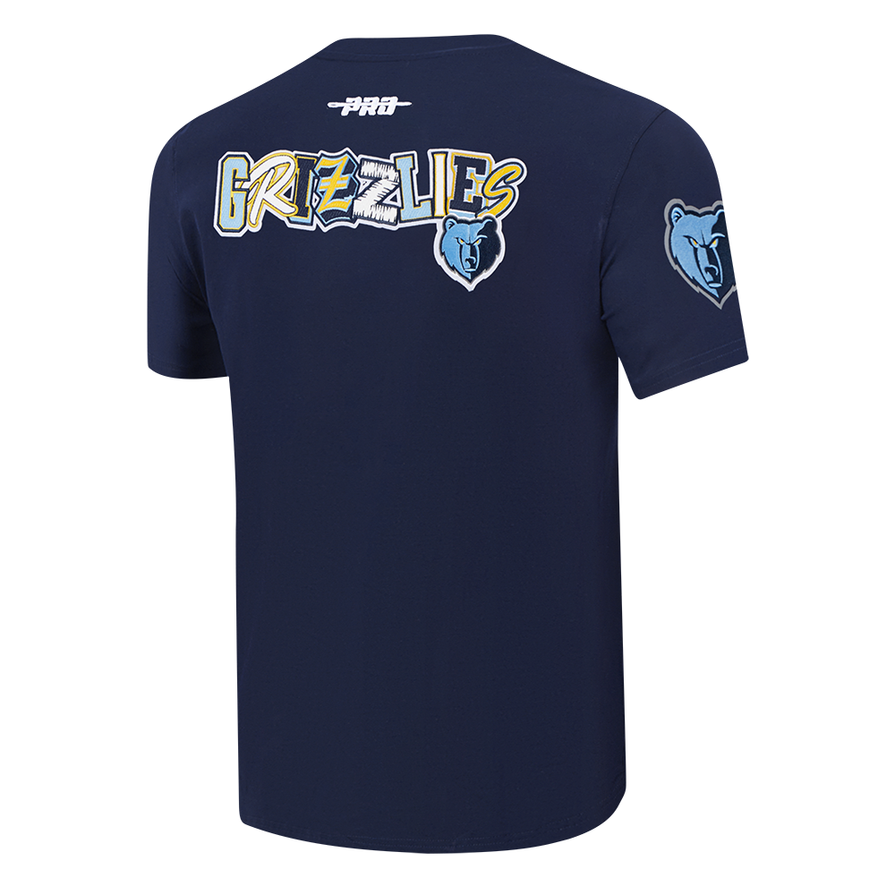 NBA MEMPHIS GRIZZLIES CITY RANSOM T-SHIRT EN JERSEY SIMPLE POUR HOMME (MARINE MINUIT)