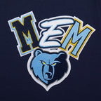 NBA MEMPHIS GRIZZLIES CITY RANSOM T-SHIRT EN JERSEY SIMPLE POUR HOMME (MARINE MINUIT)