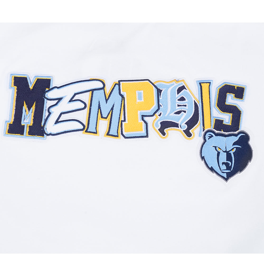 NBA MEMPHIS GRIZZLIES CITY RANSOM MEN'S SINGLE JERSEY TEE (WHITE)
