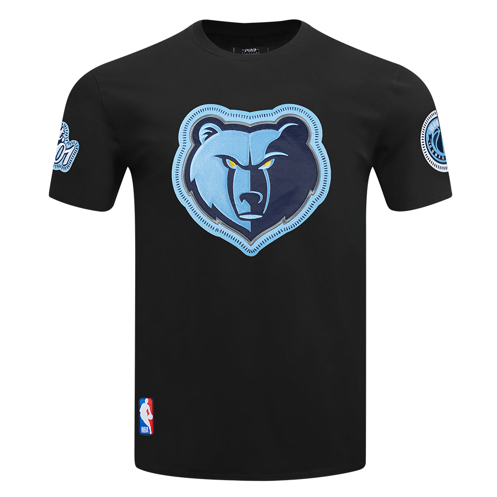 NBA MEMPHIS GRIZZLIES DIY PICK STITCH T-SHIRT EN JERSEY SIMPLE POUR HOMME (NOIR)