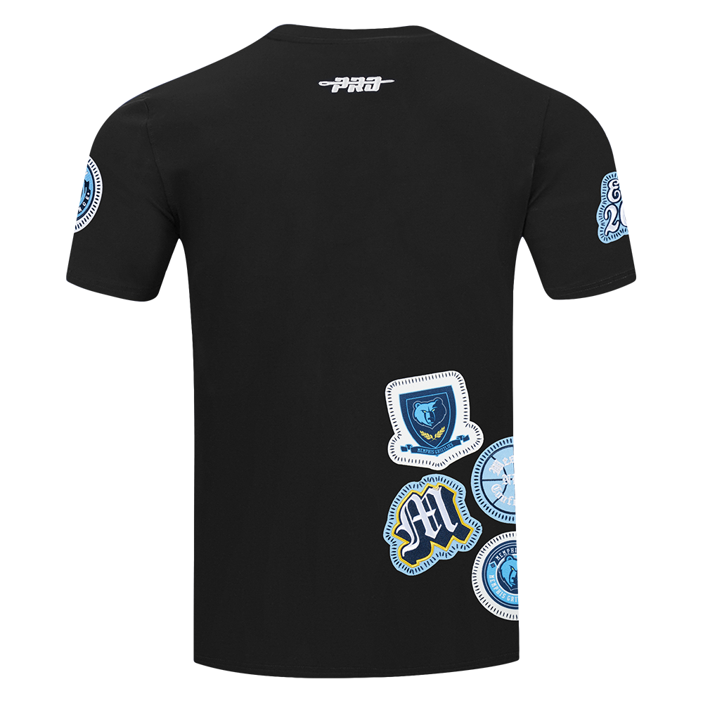 NBA MEMPHIS GRIZZLIES DIY PICK STITCH T-SHIRT EN JERSEY SIMPLE POUR HOMME (NOIR)