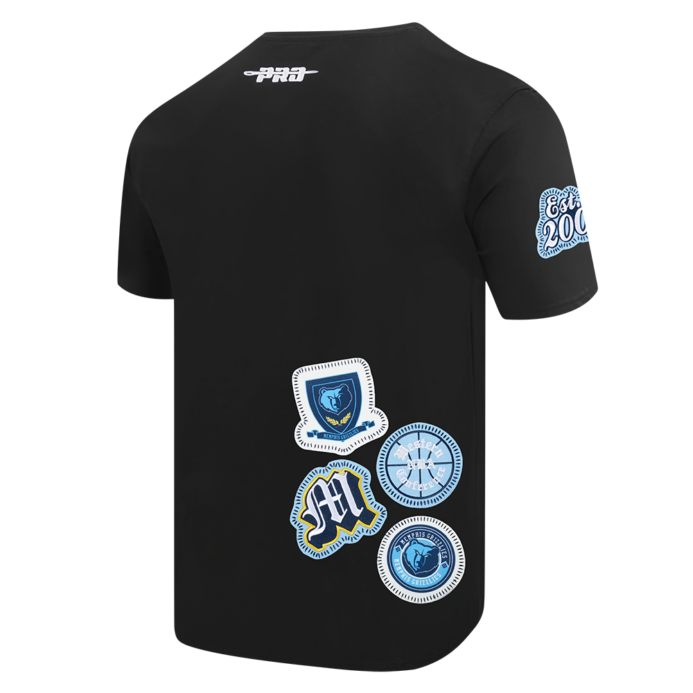 NBA MEMPHIS GRIZZLIES DIY PICK STITCH T-SHIRT EN JERSEY SIMPLE POUR HOMME (NOIR)