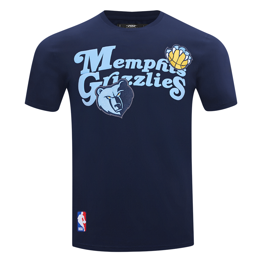 NBA MEMPHIS GRIZZLIES SOUVENIR T-SHIRT EN JERSEY SIMPLE POUR HOMME (MARINE MINUIT)
