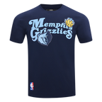 NBA MEMPHIS GRIZZLIES SOUVENIR T-SHIRT EN JERSEY SIMPLE POUR HOMME (MARINE MINUIT)