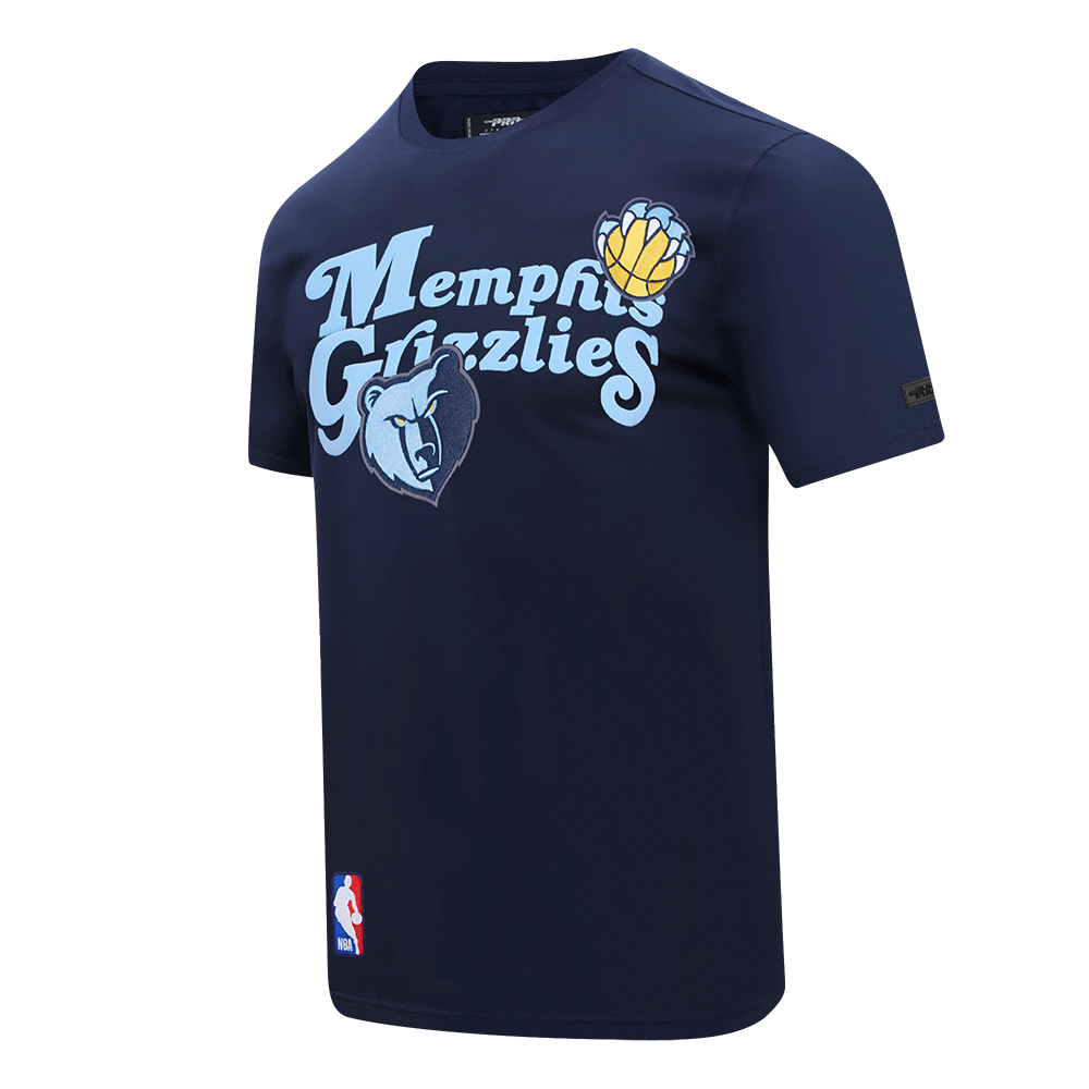 NBA MEMPHIS GRIZZLIES SOUVENIR T-SHIRT EN JERSEY SIMPLE POUR HOMME (MARINE MINUIT)