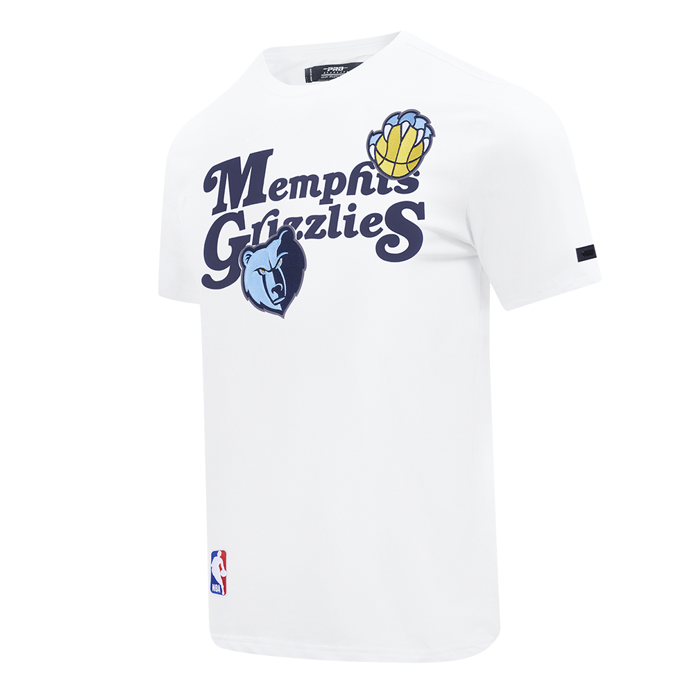 NBA MEMPHIS GRIZZLIES SOUVENIR T-SHIRT EN JERSEY SIMPLE POUR HOMME (BLANC)