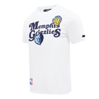 NBA MEMPHIS GRIZZLIES SOUVENIR T-SHIRT EN JERSEY SIMPLE POUR HOMME (BLANC)