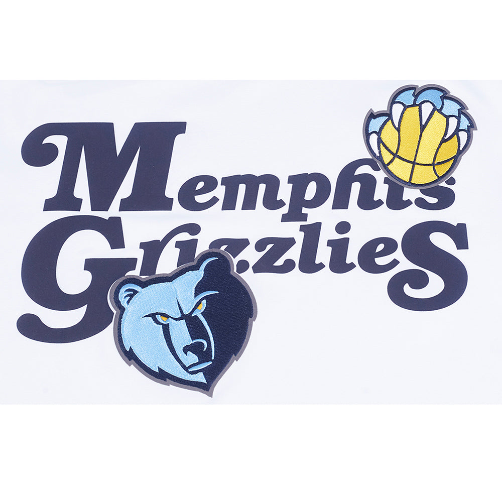 NBA MEMPHIS GRIZZLIES SOUVENIR T-SHIRT EN JERSEY SIMPLE POUR HOMME (BLANC)