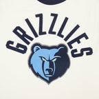 NBA MEMPHIS GRIZZLIES MODERN ORIGINALS MEN'S RINGER TEE (EGGSHELL/ MIDNIGHT NAVY)
