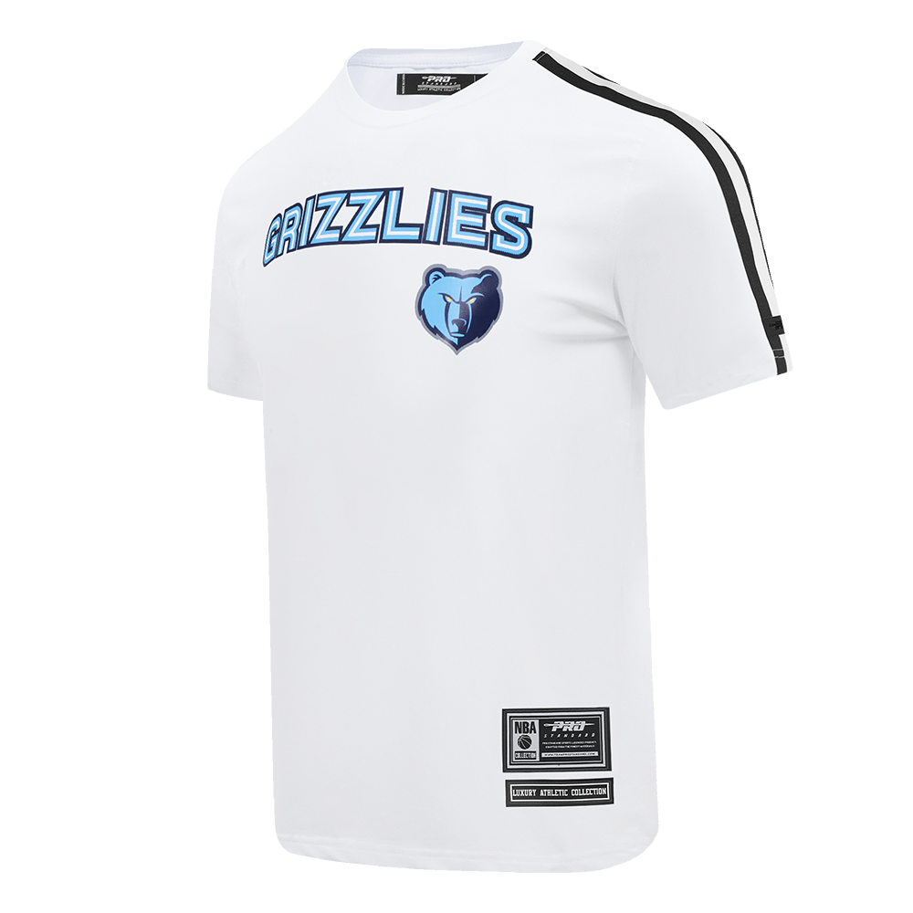 NBA MEMPHIS GRIZZLIES PRO TEAM TAPING MEN'S TEE (WHITE/MIDNIGHT NAVY)